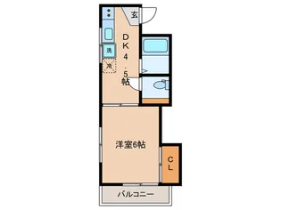 シュガーハウス【1階】の間取り