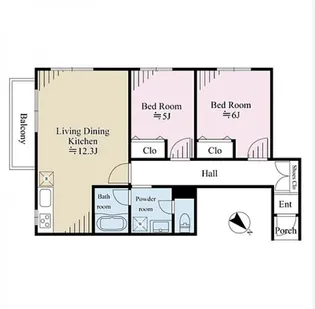 コートヒル【1階】の間取り