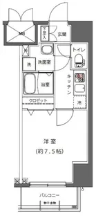 ライジングプレイス浅草NORTH【8階】の間取り