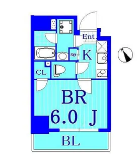 ハーモニーレジデンス川崎【6階】の間取り