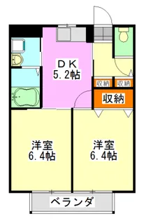 メゾンアルカディア【1階】の間取り
