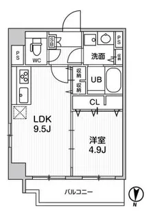 ROOTs Ryogoku【3階】の間取り