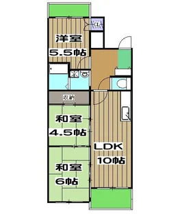 コーポラス桂【4階】の間取り