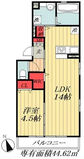 Alice弐番館【3階】の間取り