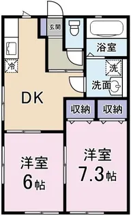 メゾン富士見【1階】の間取り