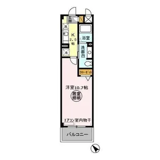 モントワール長浦【2階】の間取り