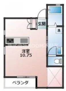 ラパン郡元【1階】の間取り