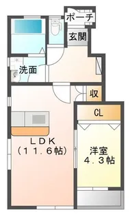 ラビータ【1階】の間取り