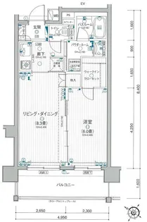 日神パレステージ板橋【8階】の間取り