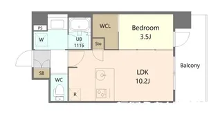 リーフル博多【12階】の間取り