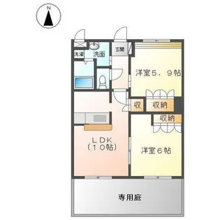ブルー スカイ【1階】の間取り