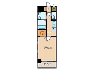 MDIグランデ ラブロ香春口【5階】の間取り