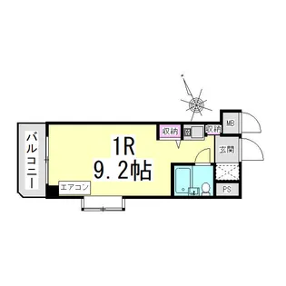 パレス川端【5階】の間取り