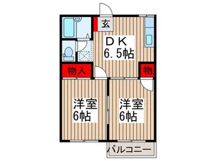 第2フォーブル富士見【2階】の間取り