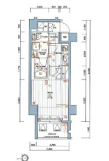 PREMIUM CUBE G 四谷左門町【6階】の間取り