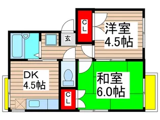 メゾン・デ・クロ【2階】の間取り