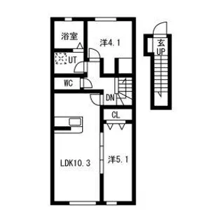EQUUS(エクウス)B【2階】の間取り