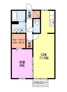 プランドール【1階】の間取り