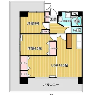 Rista Kushibe【5階】の間取り