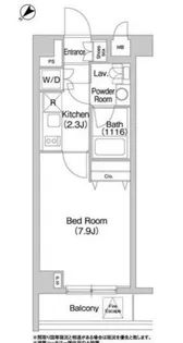 コンフォリア豊洲【1階】の間取り