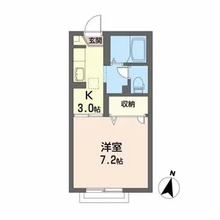 アヴニール北仙北【1階】の間取り