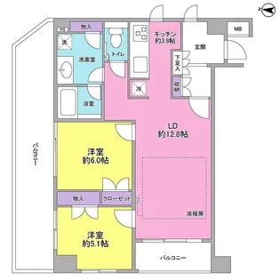 TheCenturyMiyazakidai(ザセンチュリー)【4階】の間取り