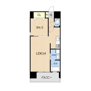 LIBTH水前寺公園【5階】の間取り