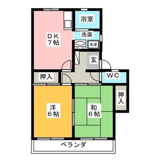 ロワールビラ【2階】の間取り