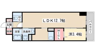 LaSante梅田北【8階】の間取り