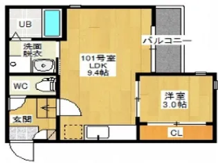 Grandticなごみ【1階】の間取り