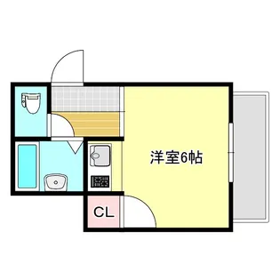ジョイフル助任【1階】の間取り