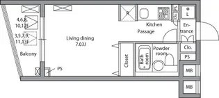 レジディア神田岩本町【11階】の間取り