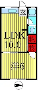 南柏コーポ【2階】の間取り