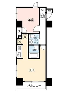 マイナビSTAY月島(レジディア月島III)【3階】の間取り