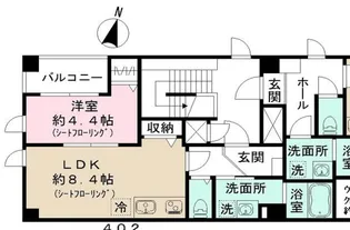 シャルム両国【4階】の間取り