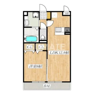 ロイヤルローズ【3階】の間取り