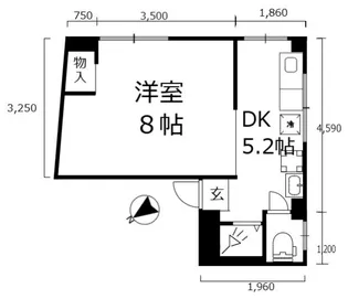 JET Terrace南大井【3階】の間取り