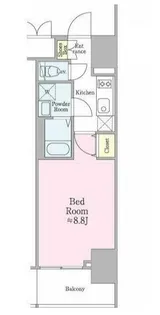 クロスレジデンス飯田橋【2階】の間取り