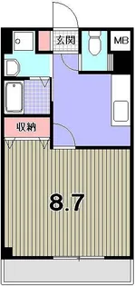 エテルネル一由【3階】の間取り