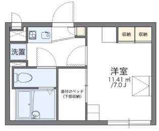 レオパレスアミティエ【2階】の間取り