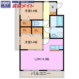 ハイマート【1階】の間取り