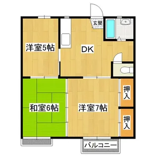 メゾン若松【1階】の間取り