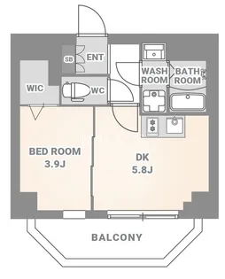スプランディッド木場駅前【2階】の間取り