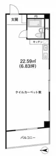 ビスハイム【6階】の間取り