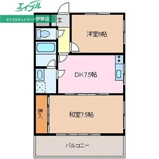 サンシャトー【1階】の間取り