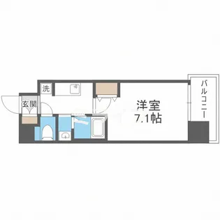 PARK HILLS今里蘭【11階】の間取り