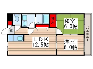 ベルドゥムール鎌ケ谷【3階】の間取り