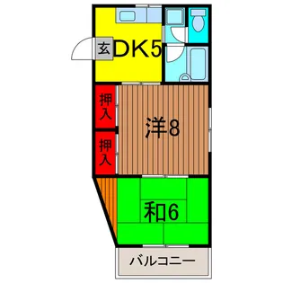 サンピア中川【3階】の間取り