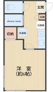 山一エムエーハイツ【2階】の間取り
