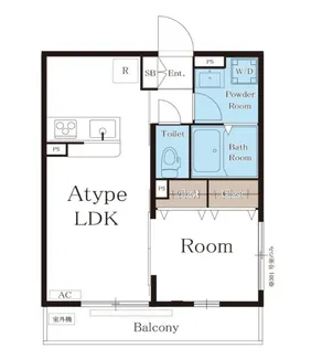リブリ・スカイ アロマ【2階】の間取り
